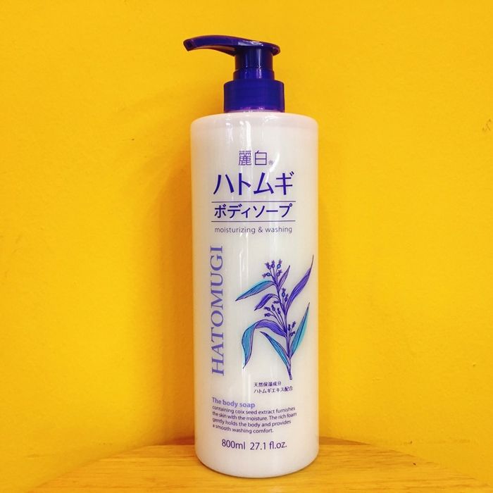 Sữa Tắm Hatomugi Dưỡng Ẩm, Sáng Da Chiết Xuất Ý Dĩ 800ml