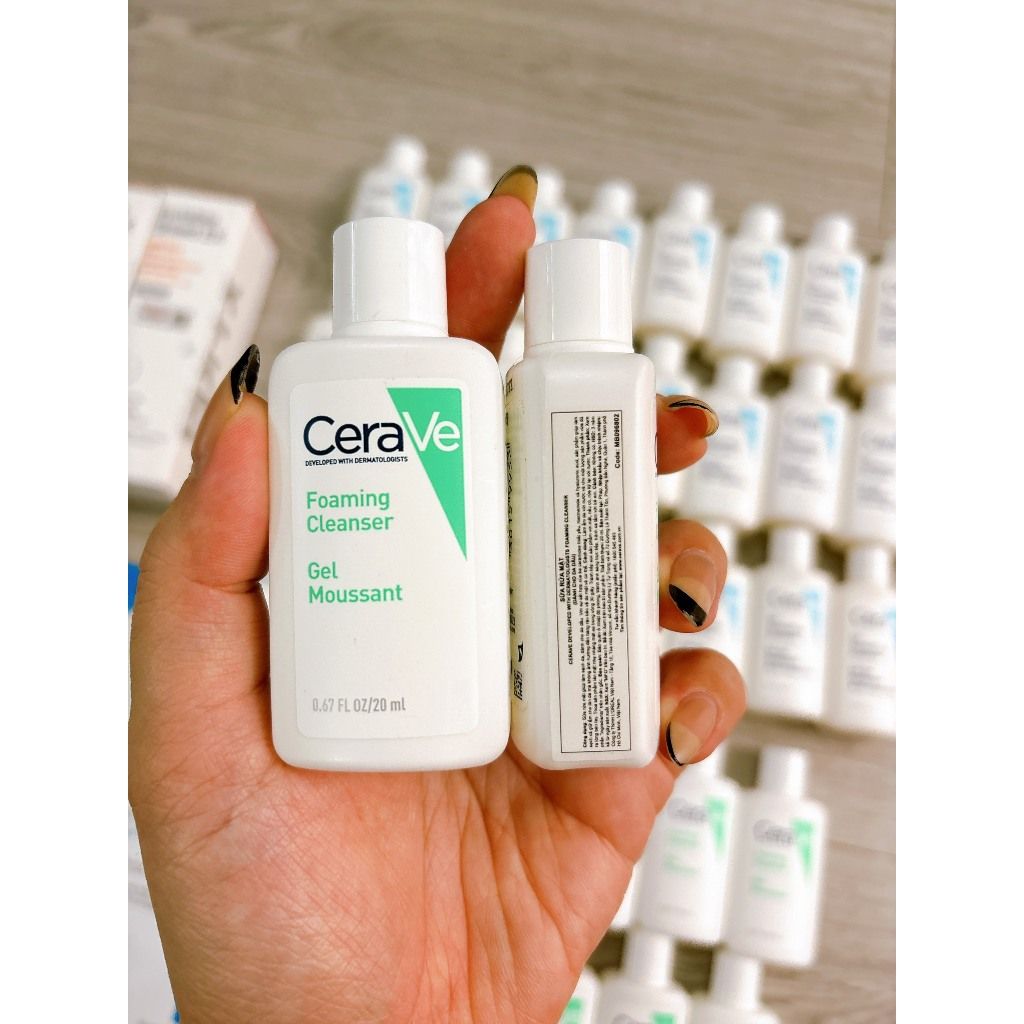 Sữa rửa mặt Cerave Foaming Facial Cleanser Minisize 30ml