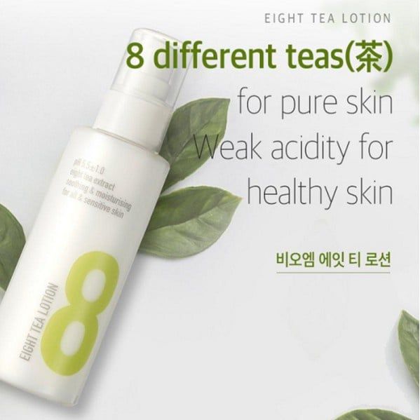 Sữa dưỡng 8 loại trà BOM Eight Tea Lotion 120ml