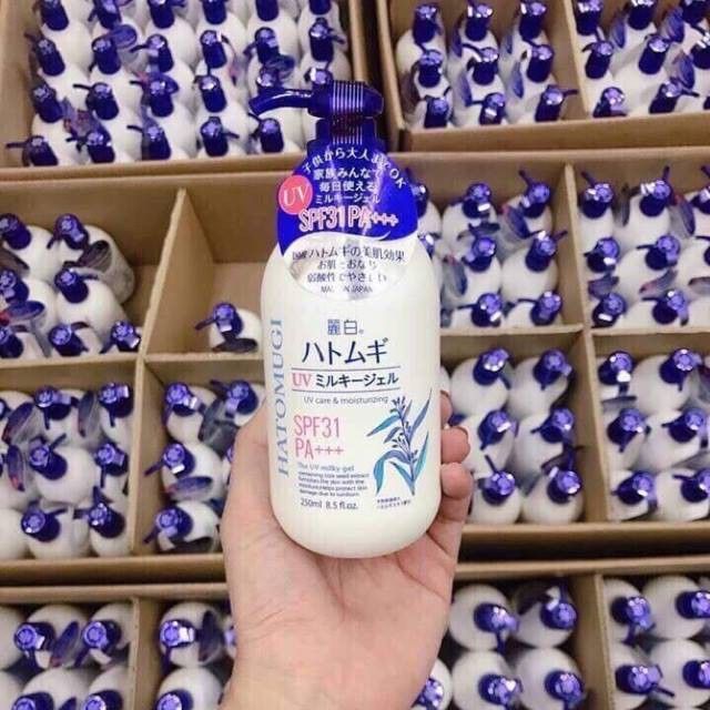Sữa Dưỡng Thể Chống Nắng HATOMUGI UV Care & Moisturizing SPF31 PA+++ 250ml