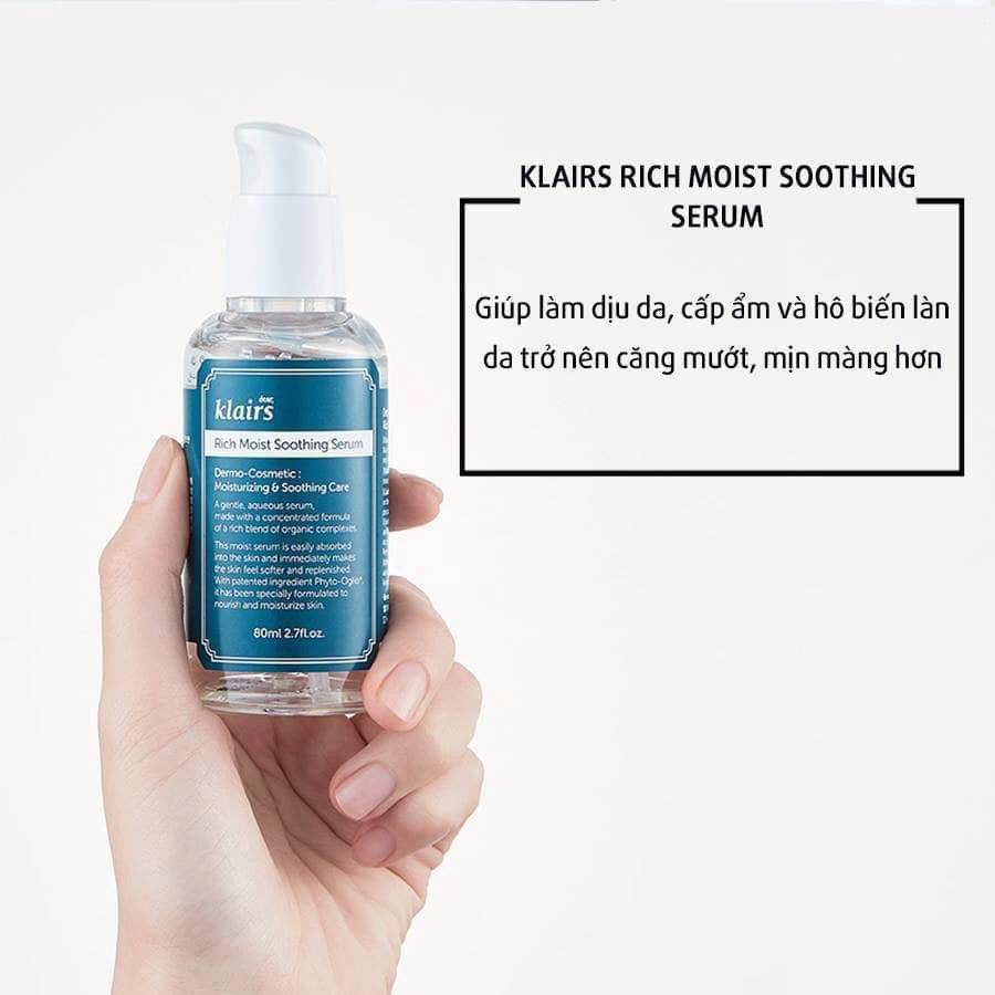 Serum dưỡng ẩm Klairs Rich Moist Soothing Serum 80ml