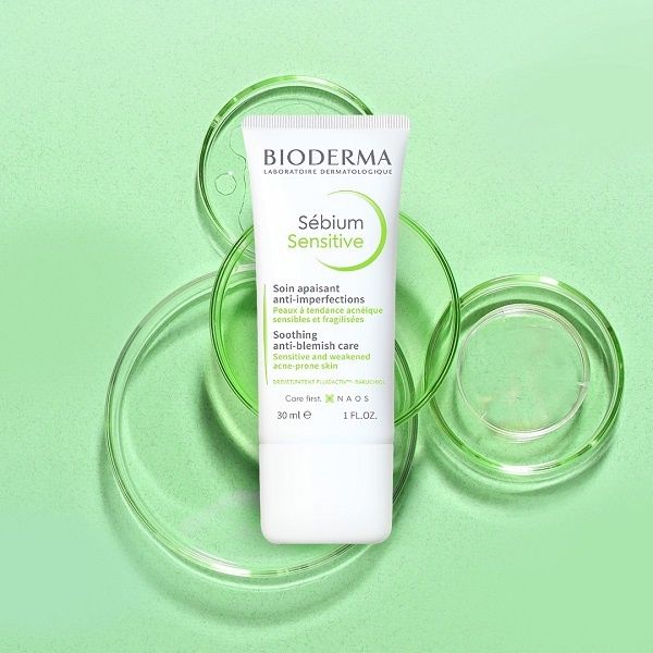 Kem Dưỡng Bioderma Sébium Sensitive Cho Da Mụn Nhạy Cảm 30ml
