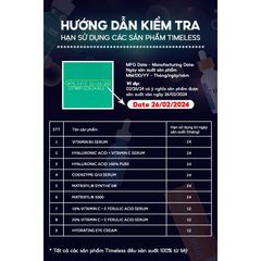 Tinh Chất Timeless Vitamin B5 + Hyaluronic Acid (30ml)