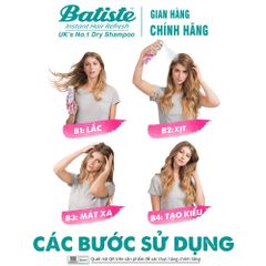 Dầu Gội Khô Batiste Dry Shampoo 200ml