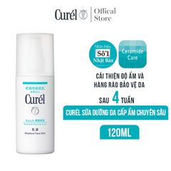 Sữa Dưỡng Da Cấp Ẩm Chuyên Sâu Curel Intensive Moisture Care Moisture Face Milk 120ml