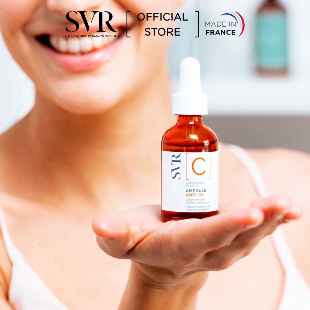 Tinh chất dưỡng da làm sáng da SVR [C] Ampoule Anti-Ox 30ml