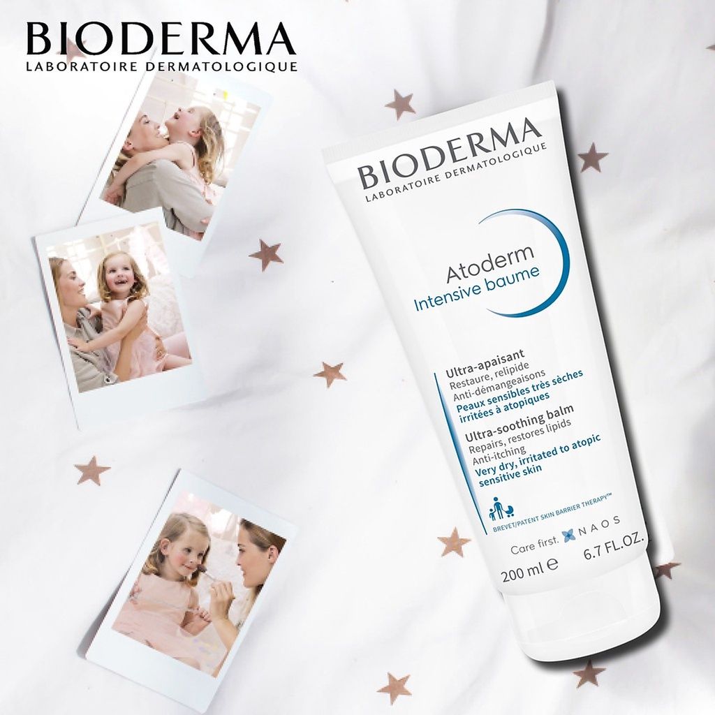 Kem dưỡng ẩm làm dịu, phục hồi cho da khô, dị ứng Bioderma Atoderm Intensive Baume