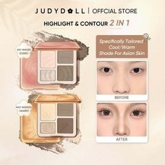 Phấn Bắt Sáng Tạo Khối 4 Ô JudyDoll
