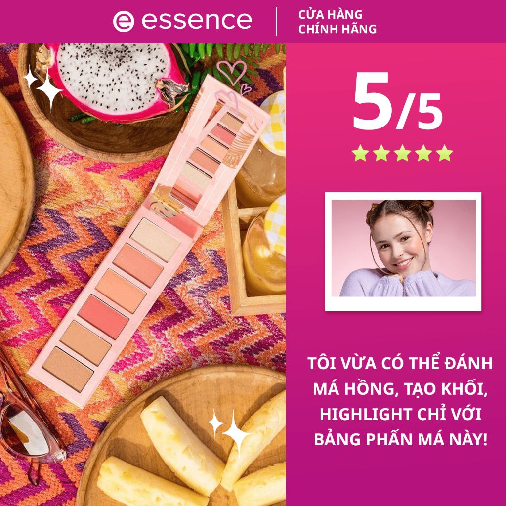Bảng Phấn Má Essence Hey CHEEKS BLUSH, BRONZER & HIGHLIGHTER PALETTE