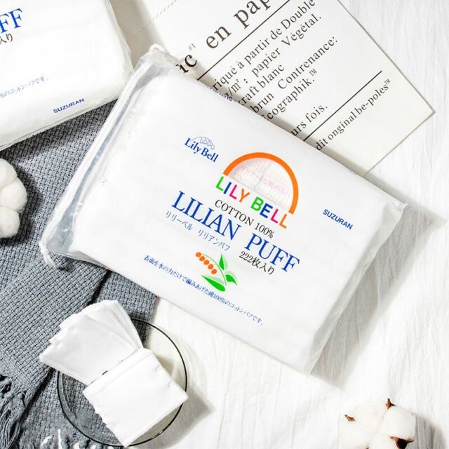 Bông Tẩy Trang Lily Bell Lilian Puff 222 Miếng Nhật bản (Chính hãng)
