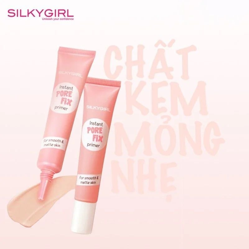 Kem Lót Che Lỗ Chân Lông Silkygirl Instant Pore Fix Primer 15ml