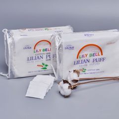 Bông Tẩy Trang Lily Bell Lilian Puff 222 Miếng Nhật bản (Chính hãng)