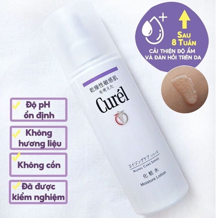 Lotion Curél Dưỡng Ẩm Chuyên Sâu Dành Cho Da Lão Hóa Aging Care Series Moisture Facial 140ml