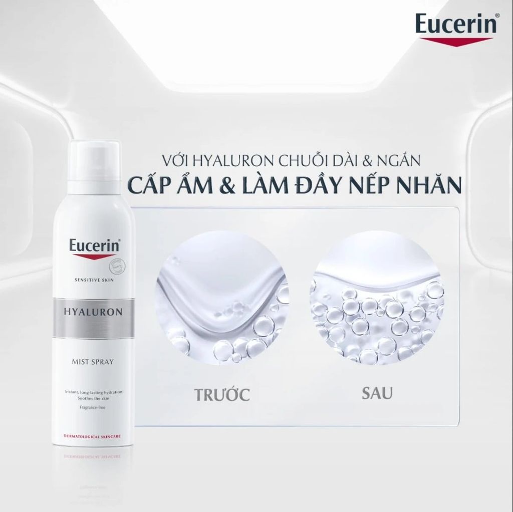 Combo 2 Xịt Khoáng Eucerin Hyaluron Mist Spray - 150ml