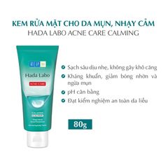 Kem rửa mặt Kem Rửa Mặt Hada Labo Cho Da Mụn Và Nhạy Cảm 80g