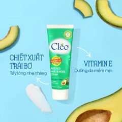 Kem Tẩy Lông Chiết Xuất Từ Bơ CLEO Avocado Hair Removal Cream 50g