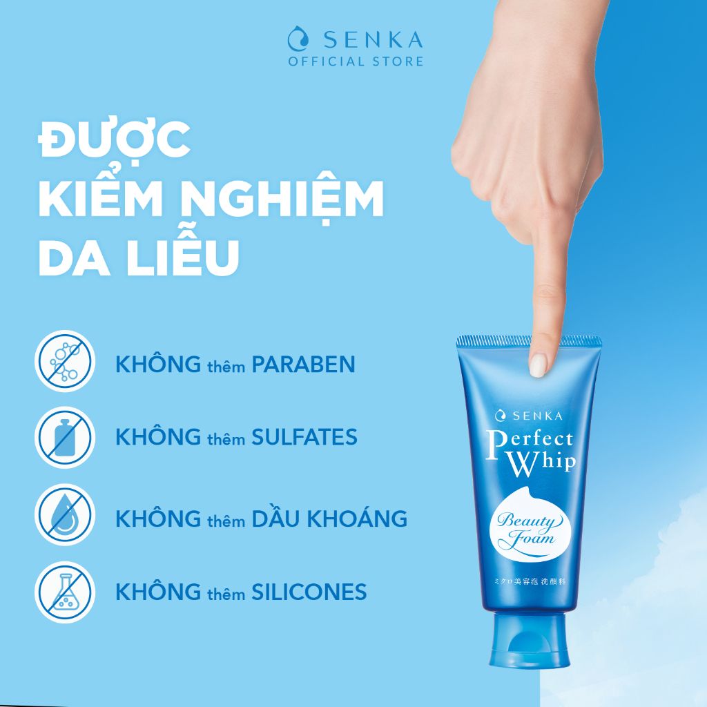 Sữa rửa mặt tạo bọt Senka Perfect Whip 120g