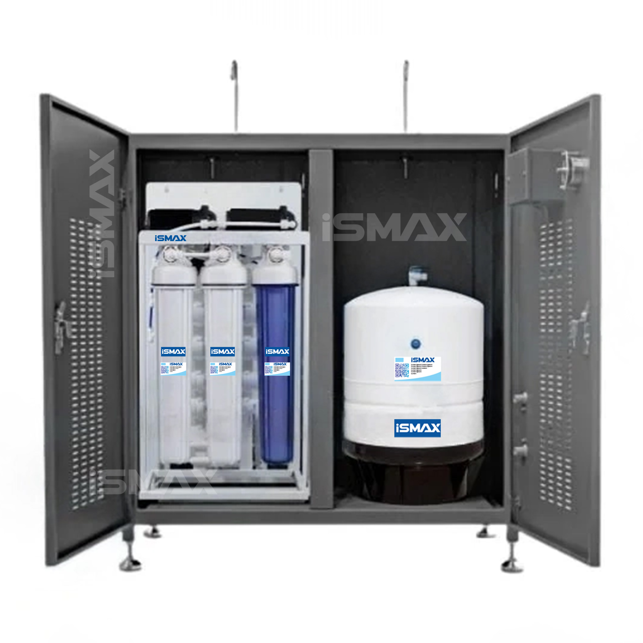 Tủ máy lọc nước RO bán công nghiệp iSmax 100L H