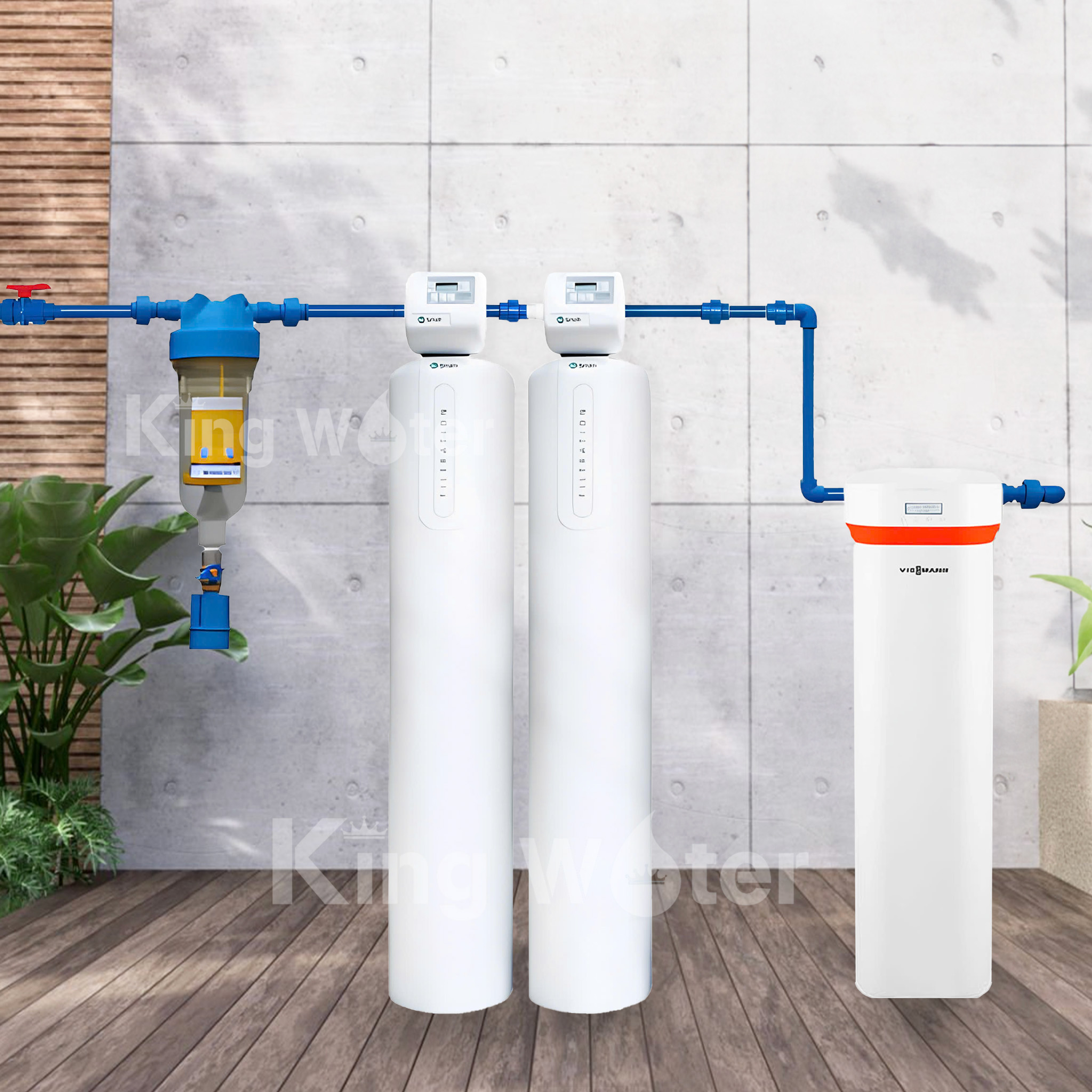 Bộ Lọc Tổng Cao Cấp AO Smith MMF Pro (Mỹ) - Vitopure S3.3T (Đức)