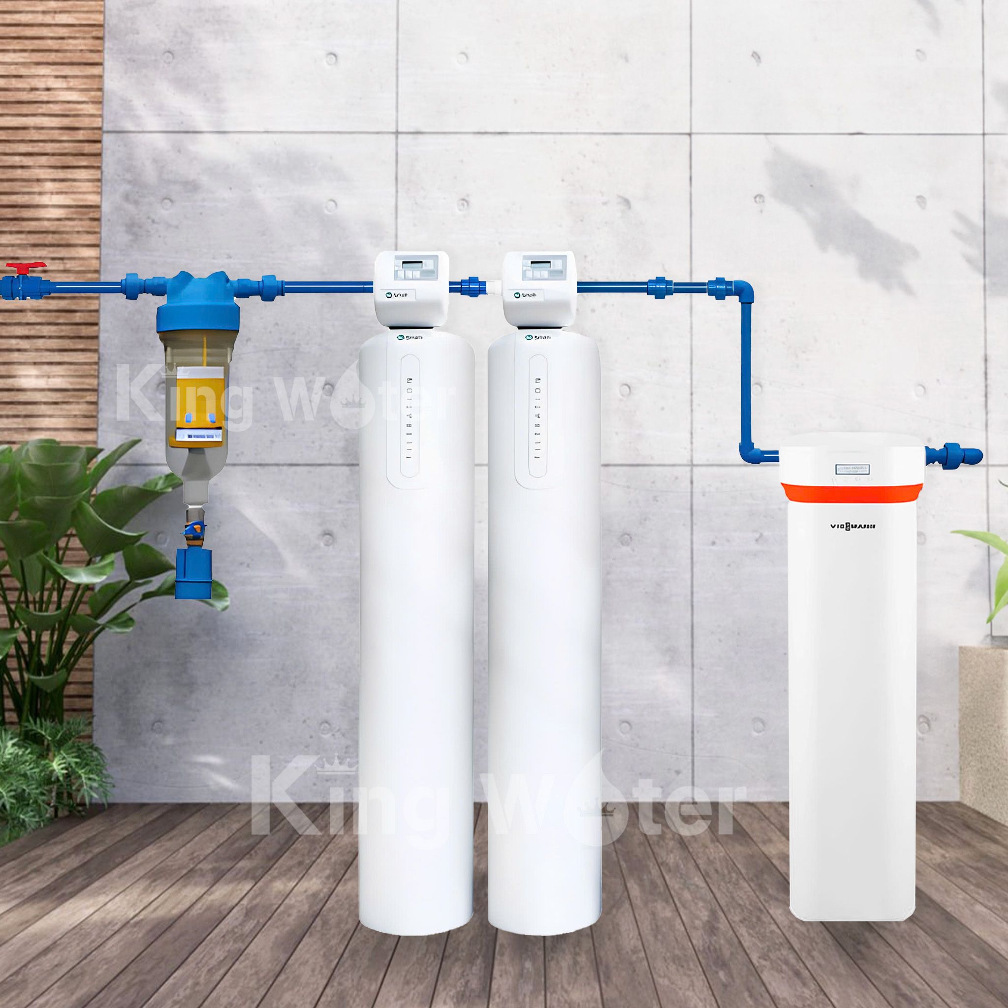 Bộ Lọc Tổng Cao Cấp AO Smith MMF Pro (Mỹ) - Vitopure S3.3T (Đức)