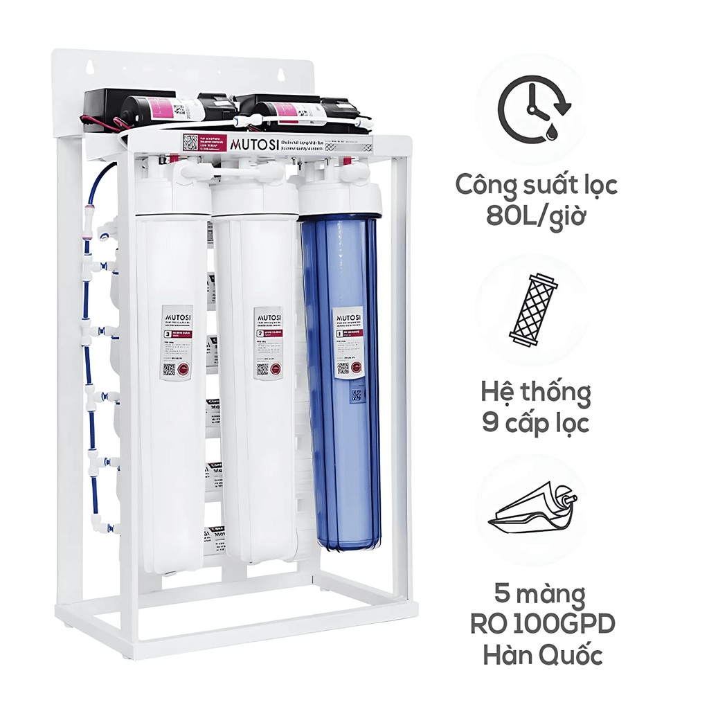 Máy lọc nước bán công nghiệp 80L/H Mutosi MP-80