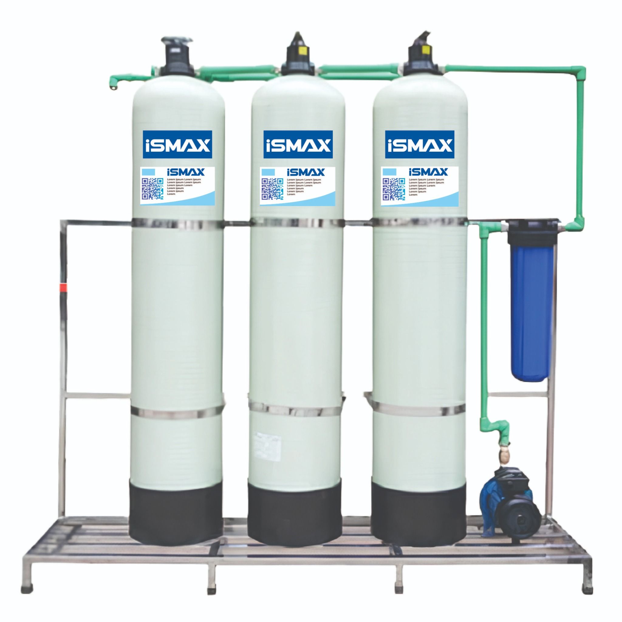 Hệ thống lọc nước đầu nguồn 3 cột iSmax EcoClean C3-1465