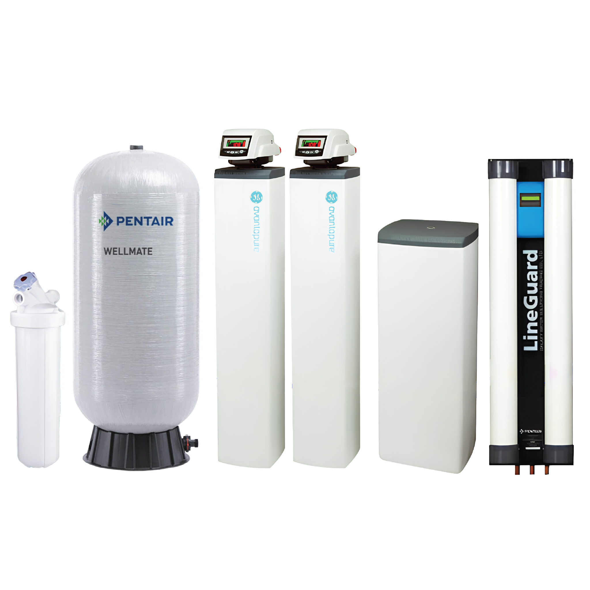 Hệ thống xử lý nước đầu nguồn Pentair AvantaPure POE + Buffer Tank & Lineguard UF-100