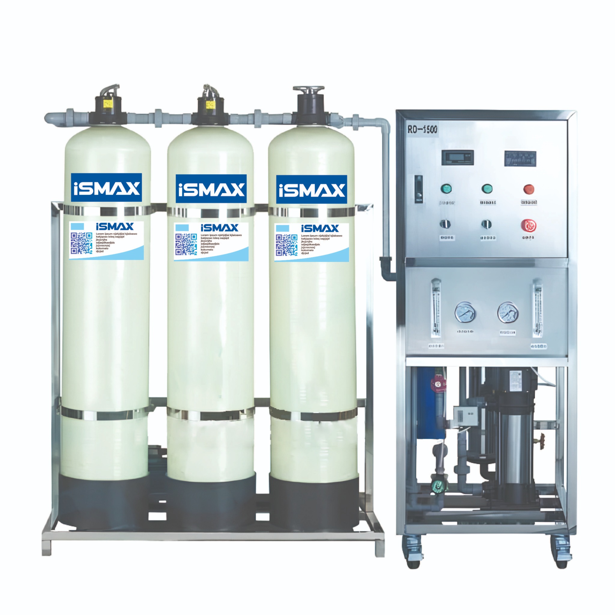 Hệ Thống Lọc R.O Công Nghiệp iSmax RO1000-C3-1465