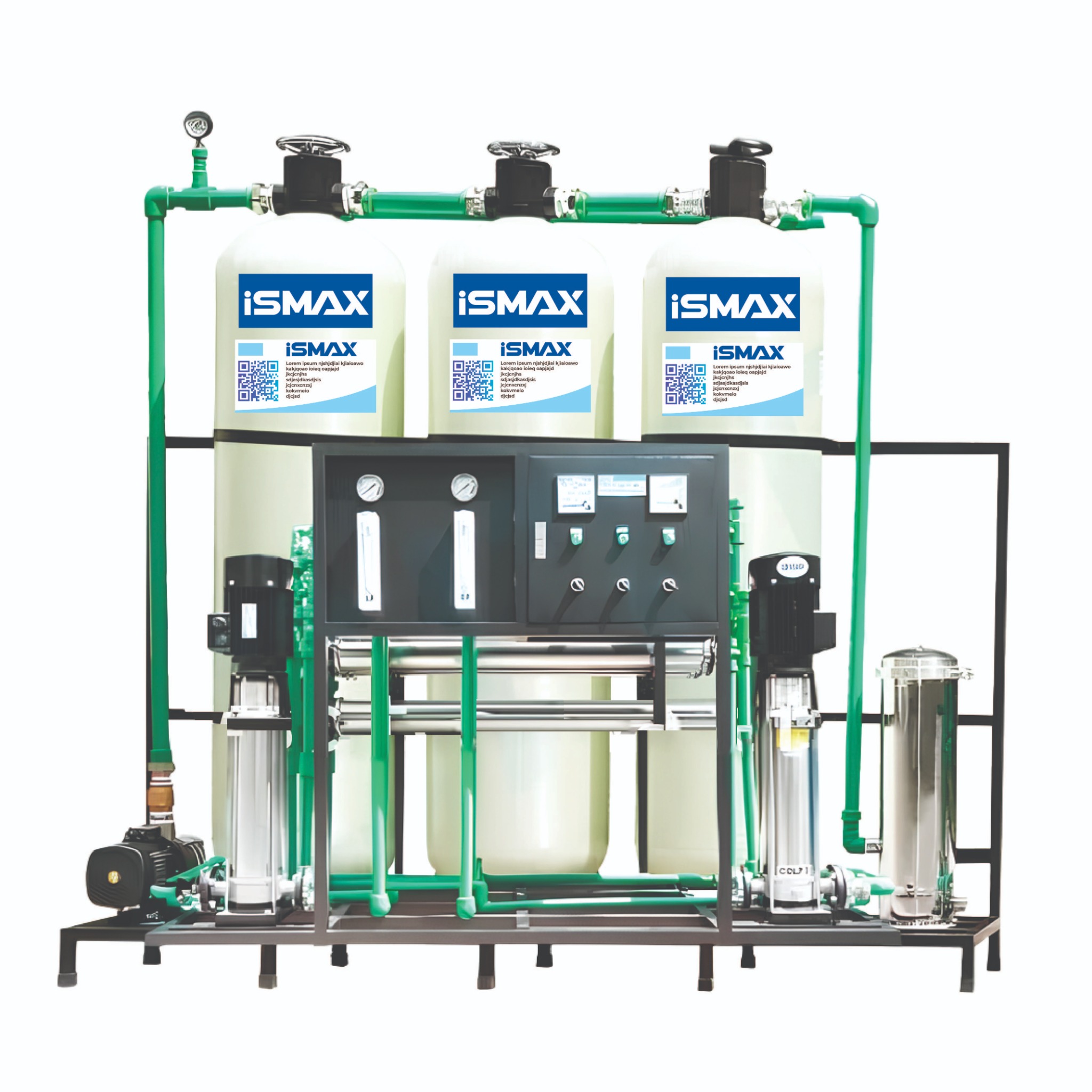 Hệ Thống Lọc R.O Công Nghiệp iSmax RO2000-C3-1665