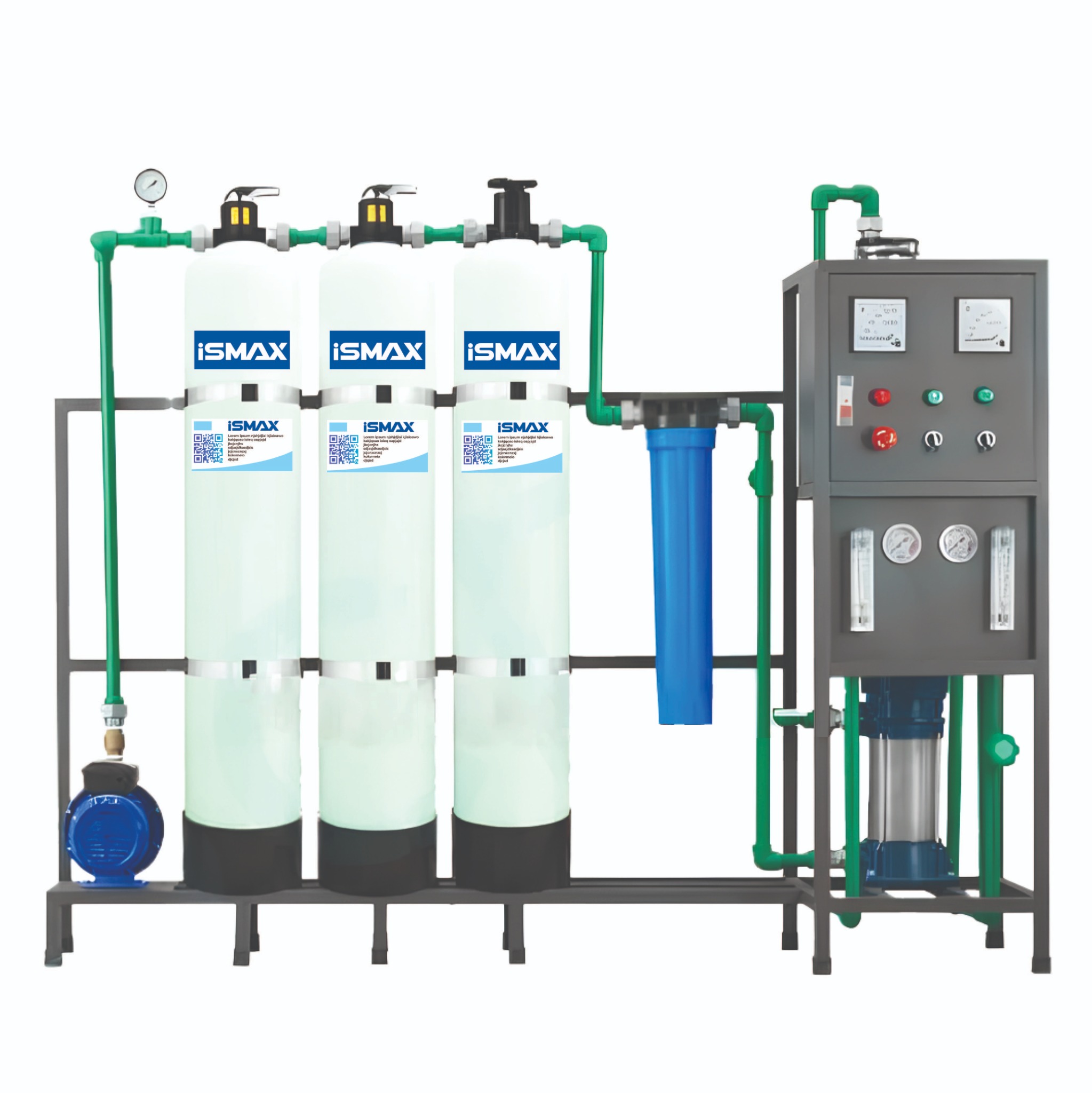 Hệ Thống Lọc R.O Công Nghiệp iSmax RO250-C3-1504