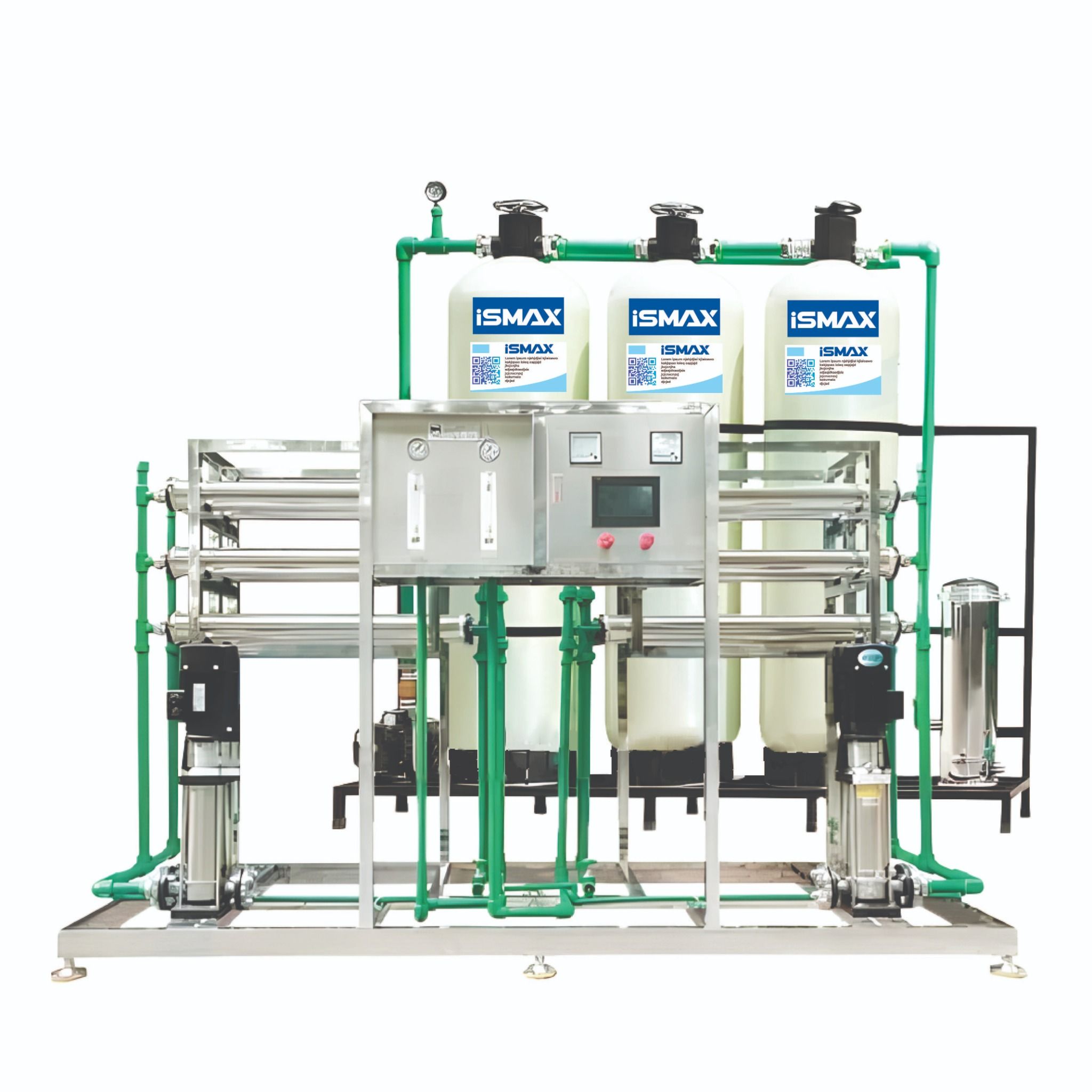 Hệ Thống Lọc R.O Công Nghiệp iSmax RO3000-C3-1665