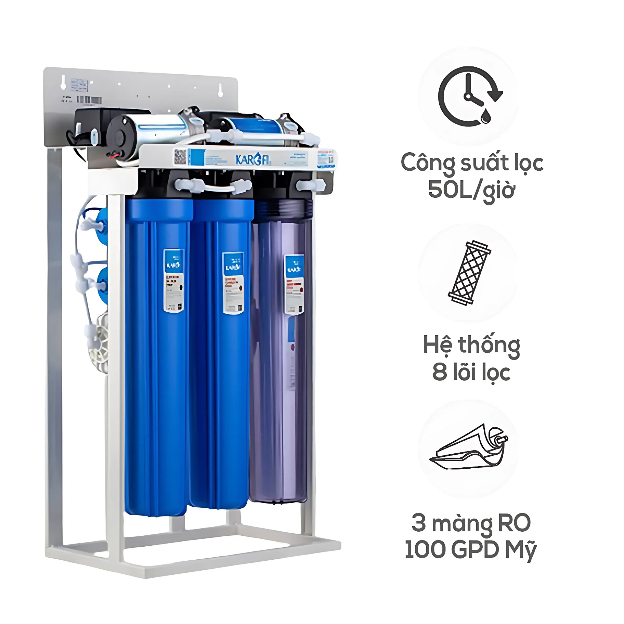 Máy lọc nước bán công nghiệp 50L/giờ Karofi KB50