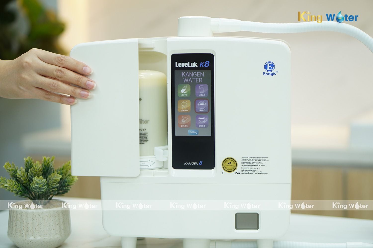 Máy Lọc Nước Điện Giải Ion Kiềm Kangen Leveluk K8 – Khuyến Mãi 2025