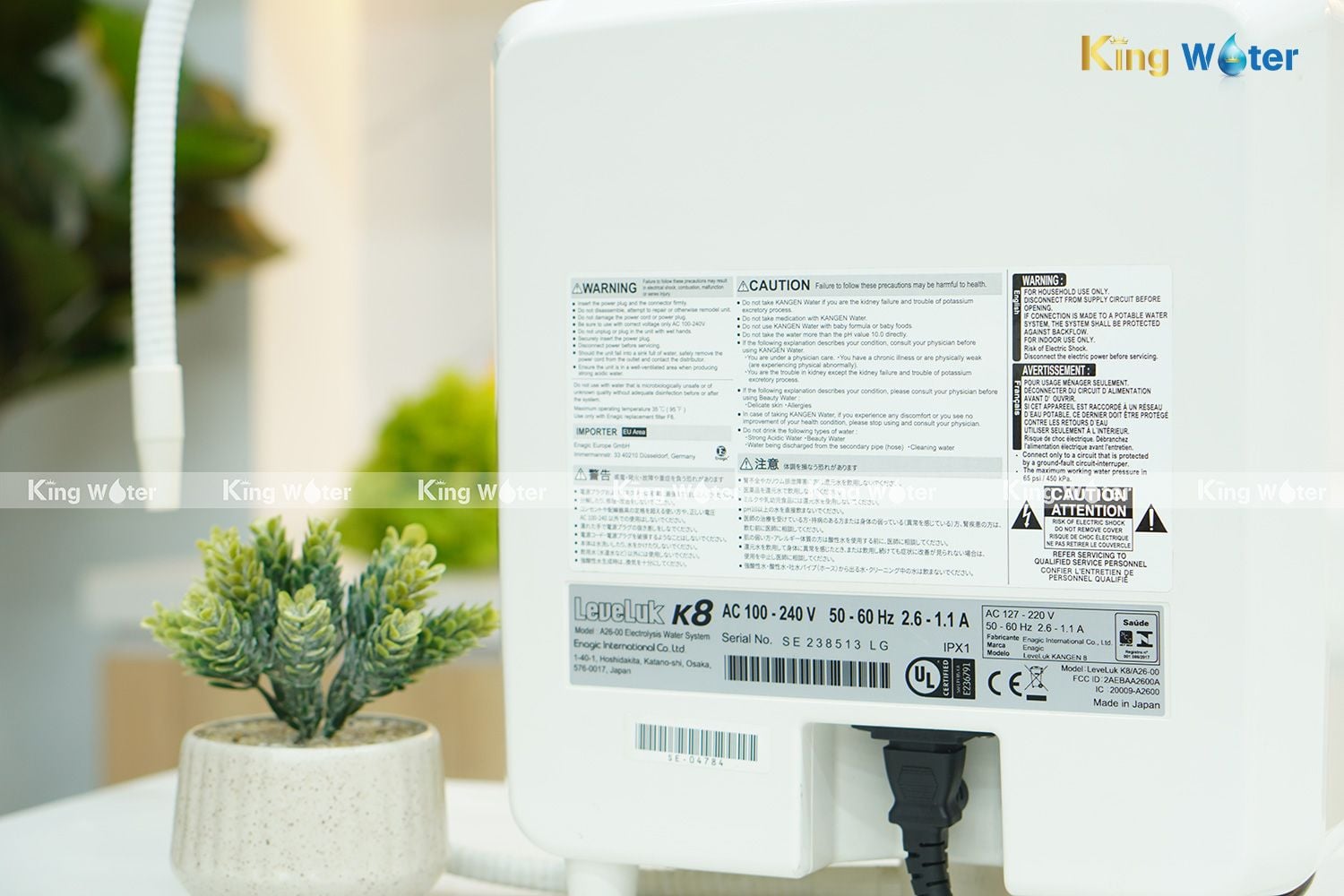 Máy Lọc Nước Điện Giải Ion Kiềm Kangen Leveluk K8 – Khuyến Mãi 2025