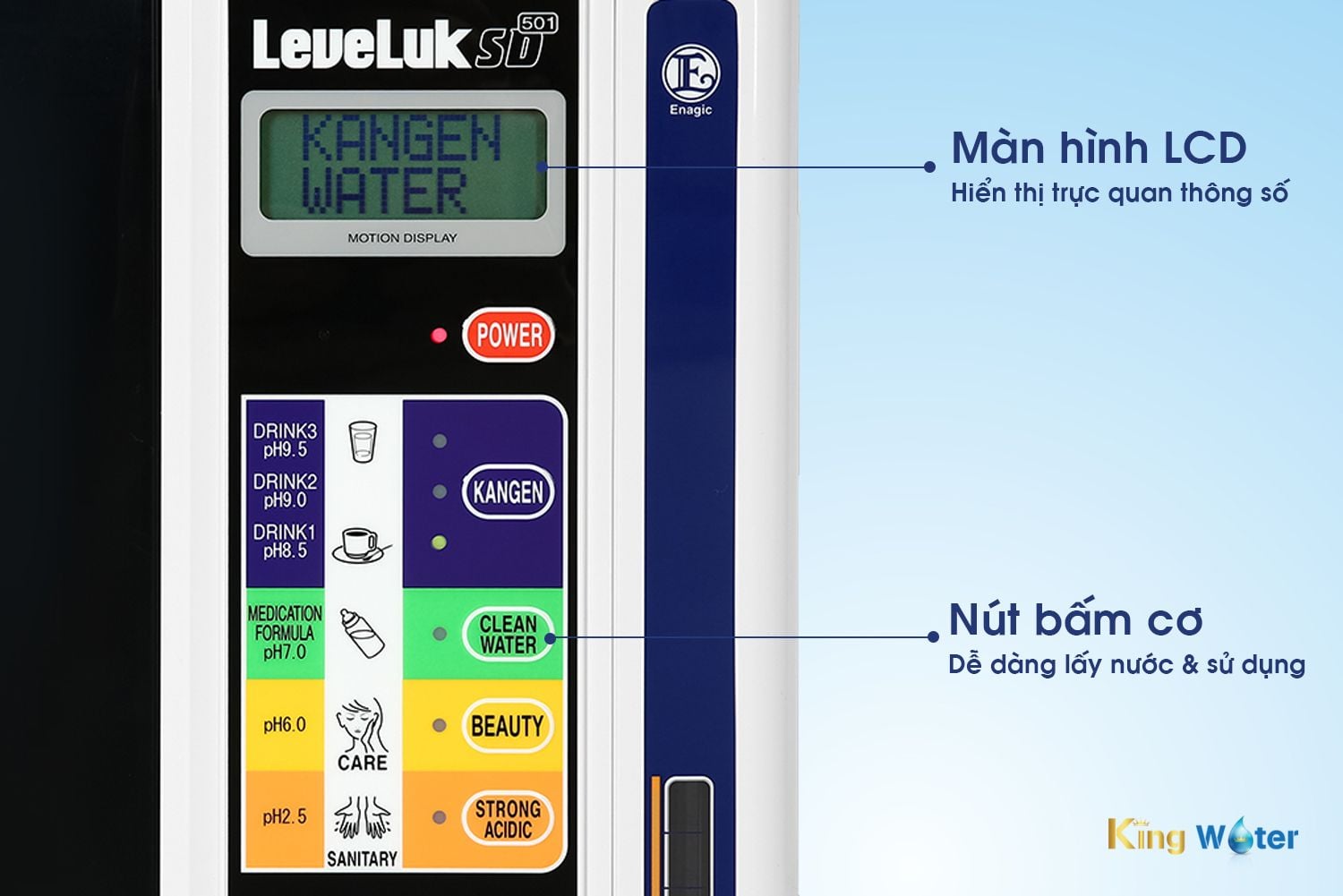 Máy Lọc Nước Điện Giải Ion Kiềm Kangen Leveluk SD501 – Giá & Khuyến Mãi 2025