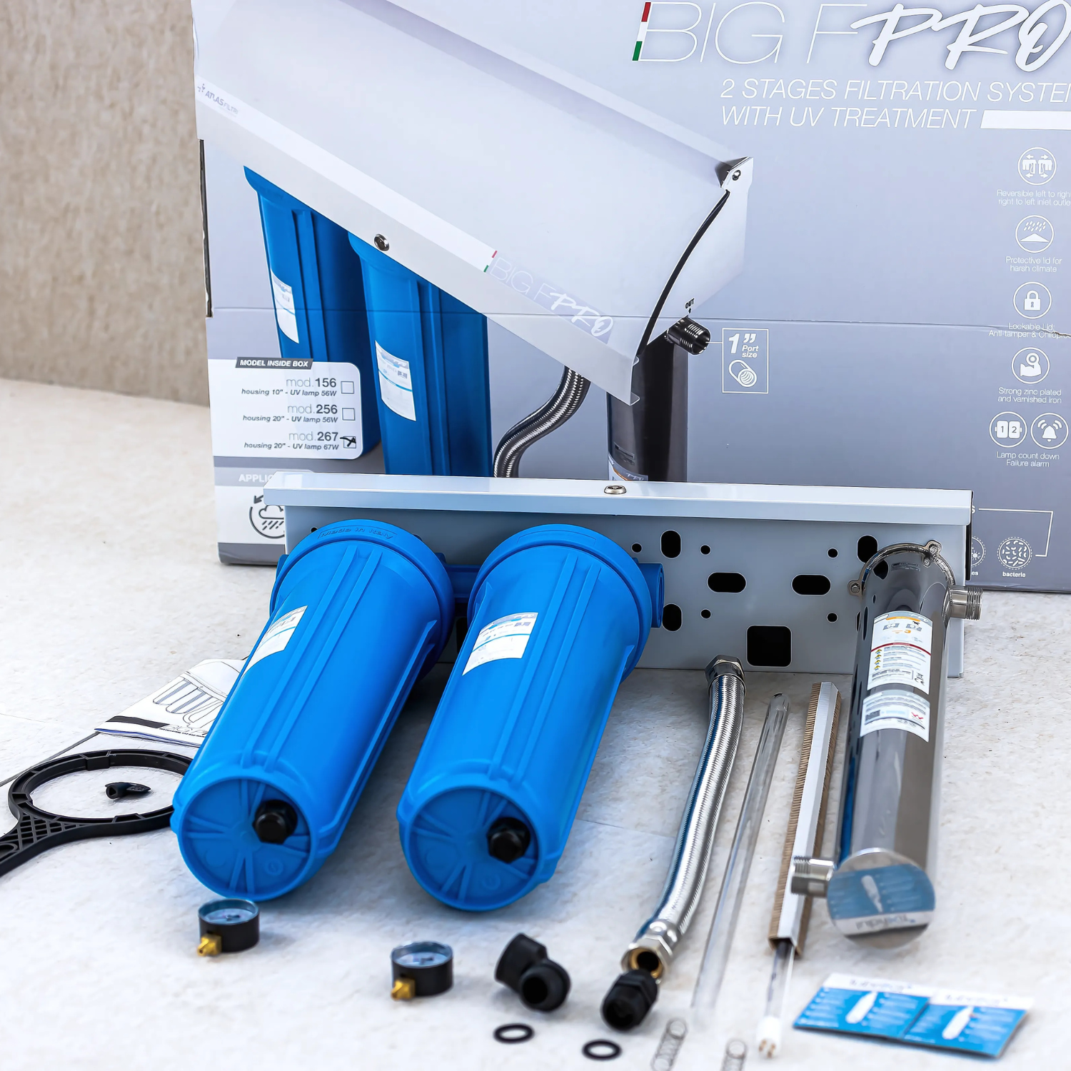 Hệ Thống Lọc Tổng Atlas Filtri BIG F PRO 256 - Phù Hợp Chung Cư