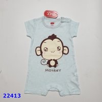 Bodysuit Mujj xanh khỉ - size 3-6m