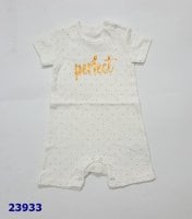 Bodysuit đùi trắng chấm bi Perject - size 12-18m