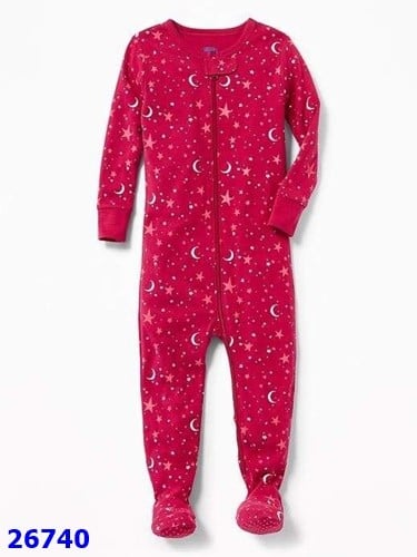 Sleepsuit OldNavy có vớ chân đỏ đô ngôi sao- size 18-24m