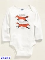 Bodysuit OldNavy trắng in Clerer like my ount - size 6-12m