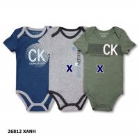 Bodysuit CK xanh đậm CK tím nhạt - size 0-3m