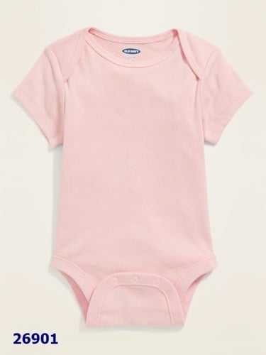 Bodysuit OldNavy hồng trơn -Size 6-12m