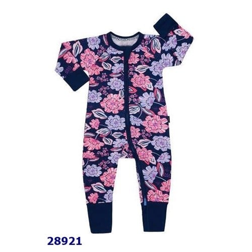 Sleepsuit Bond xanh đen hoa - szie NB