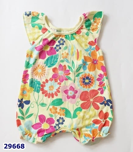 Bodysuit Next vàng nhìu hoa - size 1.5/2y