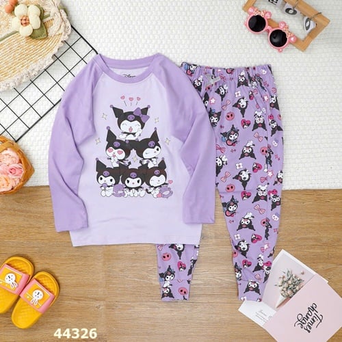 Bộ dài Disney tím Kuromi - size 4y