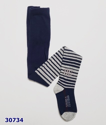 Quần tất xanh sọc xám 86 - size 110-116