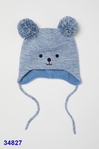 Mũ len H&M gấu xanh - size 2-6m