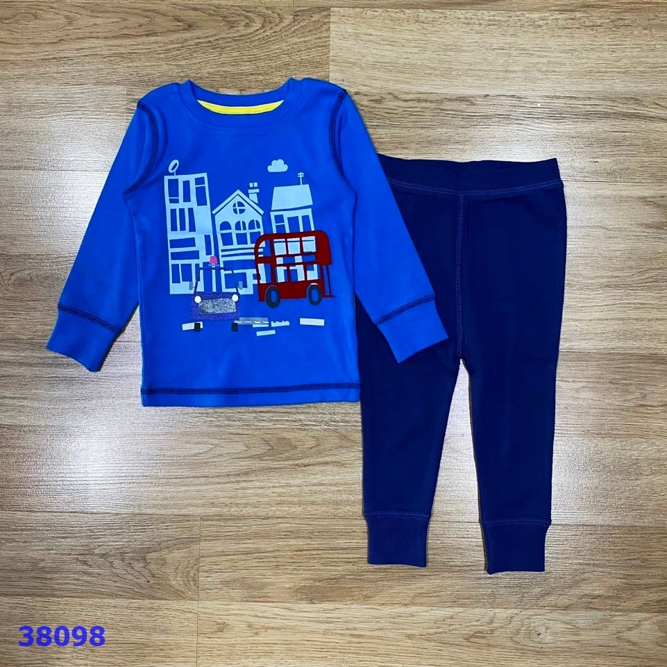Bộ Next xanh in xe - size 12-18m