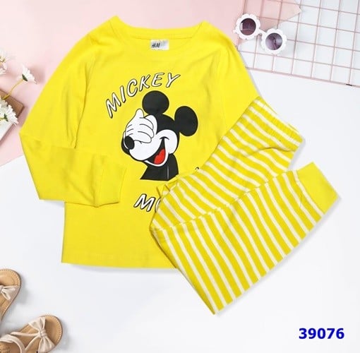 Bộ HM vàng Mickey - size 2/4y