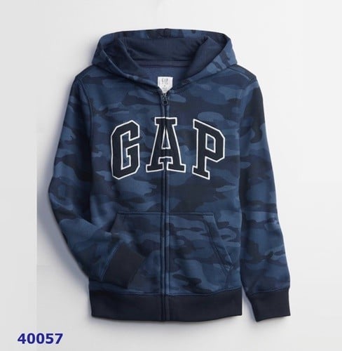 Áo khoác Gapkid xanh dương rằn ri - size 6-7y